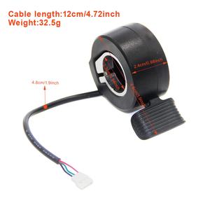 Acelerador de Dedo de Color Negro para Scooter Eléctrico de 24V, 36V, 48V, Accesorios y Repuestos para Scooter Eléctrico y Bicicleta Eléctrica - Product Image 6
