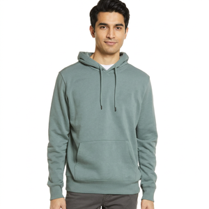 Men's 100% Cotton Hoodie <b>Sweatshirt</b> Heavy Weight Thick Custom Print Logo Oversized Fit Winter Season Digital Embroidered - Product Image 1