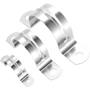 Tianzhuo Hardware 304 Stainless Steel U-Shaped Pipe <b>Clamps</b> Single Pipe <b>Clips</b> Metric Polished Finish M5 M200 General Industry - Product Image 1