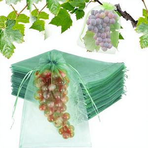Housses de protection pour vigne en PVC, sacs en filet à cordon, cadeau pour fraises, myrtilles et fruits - Product Image 1