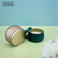 Bougie vide personnalisée en Offre Spéciale boîte en métal de luxe cadeau de mariage boîte en fer blanc pour l'emballage de bougie