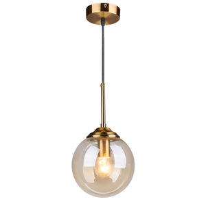 Lustre moderne minimaliste en verre avec commande tactile, rond, E26 LED, multi-têtes, pour restaurant, café, bar, hôtel, chambre à coucher - Product Image 5