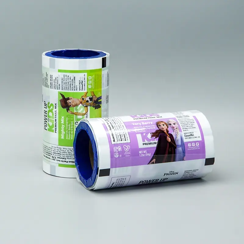 Custom Size Kleur Gedrukt Koffie Chocolade Chips Pe Huisdier Plastic Film Rolls