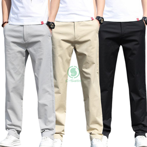 Pantaloni da Uomo Taglie Forti Business Autunno e Inverno alla Moda Larghi Casual Pantaloni Formali da Abito Elasticizzati per Uomo - Product Image 1