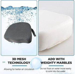 Cojín de Spa Sumergible 3D con Malla Transpirable y Base Antideslizante con Micro Puntos, Asiento Elevador para Jacuzzi, Embalaje para Envío Postal - Product Image 3