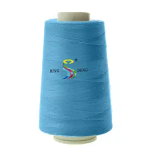 Xtex 27 tkt 120 40/2 5000 mét trắng & nhuộm màu 100% polyester Spun chỉ may