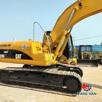 Excavatrice hydraulique d'occasion CAT 320C 20 tonnes, d'origine japonaise, forte puissance, prix avantageux, machine de construction d'occasion
