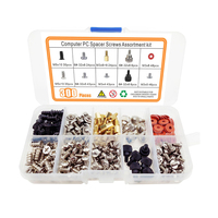 Kit de vis de remplacement pour ordinateur 228 pièces 280 pièces 300 pièces Kit de vis cruciformes à tête plate Assortiment de rondelles Ensemble d'accessoires de réparation