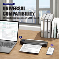 Imprimante Thermique Portable A4 Mini Sans Fil à Main Sans Encre pour Documents et Photos, Vente en Gros pour Voyages d'Affaires