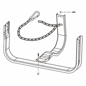 Support de pneu de secours robuste pour support de roue de secours de remorque de semi-camion - Product Image 5