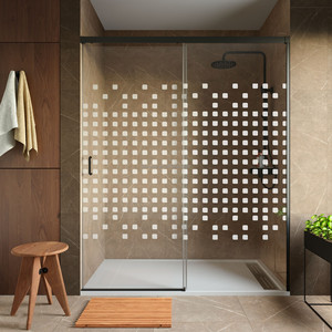 Phòng tắm ướt phân vùng Chất lượng cao trượt Tempered Glass vòi hoa sen cửa Chrome khung thiết kế hiện đại không thấm nước cho khách sạn căn hộ - Product Image 4