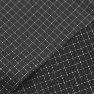 Tela compuesta de <span class=keywords><strong>Dynema</strong></span> mezclada X Gridstop de alta resistencia impermeable Ripstop teñido Ribstop 200D tela de nailon tela de tienda de equipaje - Product Image 2