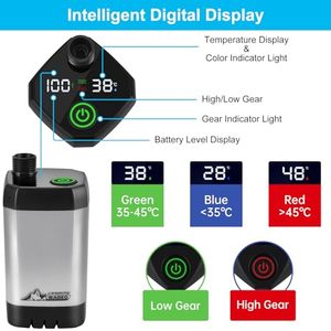 Hot Bán Xách Tay 6000MAh Có Thể Sạc Lại Điện Vòi Hoa Sen Bơm Thông Minh Hiển Thị Kỹ Thuật Số Nhiều Phun Nhỏ Vòi Phun Cắm Trại - Product Image 4