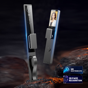 Huella dactilar facial 3D completamente automática, la cerradura de puerta inteligente de gama alta admite Autenticación de huella dactilar y contraseña - Product Image 1