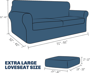 Thiết Kế Mới Cao Căng 100% Polyester Sofa Slipcovers Thêm Lớn Ghế Đệm Bao Gồm Có Thể Giặt 2-Đệm Đi văng Bao Gồm - Product Image 6