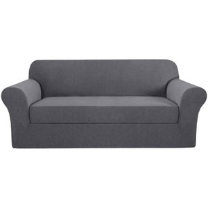 China Cheap Wholesale Non-Slip Stretchable Spandex Modern Solid Color <b>Sofa</b> Cover 1-3 Piece Set for <b>Sofa</b> Chair (230-280cm Width) - Product Image 1