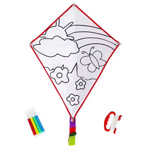 Bán Hàng Nóng Trẻ Em Tự Làm Vẽ Diều Tùy Chỉnh Biểu Tượng Trẻ Em Ngoài Trời Graffiti Diều Bay Cho Giảng Dạy - Product Image 2