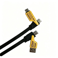 Kabel Pengisian Cepat USB-C Multi-Tipe 4-in-1 untuk Samsung untuk Oppo Redmi Vivo