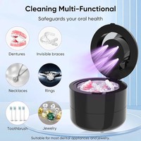 ODM UV nettoyeur à ultrasons aligneur de prothèses dentaires plateaux de blanchiment nuit dentaire bouche garde brosse à dents tête appareils de Machine