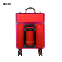 Trousse de Maquillage Professionnelle Grande et Durable à Roulettes pour Accessoires et Pinceaux – Valise de Voyage en Aluminium pour Cosmétiques et Articles de Beauté