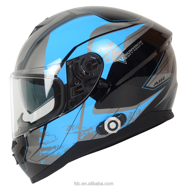 BM22 ABS Material Full Face Motorcycle Helmet Intercom Compatible ECE Standard Safety Helmet
