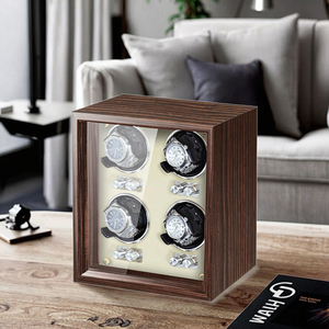 Boîte à <span class=keywords><strong>remontoir</strong></span> <span class=keywords><strong>automatique</strong></span> en bois <span class=keywords><strong>pour</strong></span> 4 montres, <span class=keywords><strong>remontoir</strong></span> vertical <span class=keywords><strong>automatique</strong></span> à vitesse réglable <span class=keywords><strong>pour</strong></span> montres mécaniques - Product Image 3