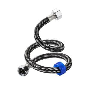 Manguera trenzada de acero inoxidable, 1/2 pulgada de diámetro interior, manguera de plomería duradera de alta presión para inodoros, grifos, calentadores de agua - Product Image 3