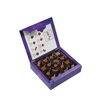 Boîte à chocolat en carton rigide personnalisée à 12 compartiments, boîte à macarons, boîte cadeau de fête, papier texturé gaufré, boîte à confiserie vide