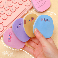 Lot de 60 blocs-notes autocollants mignons avec émoticônes de dessins animés pour étudiants