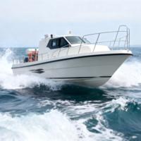 Bateau de pêche en fibre de verre Grandsea, longueur 29 pieds, petite cabine, bateau de pêche avec moteur hors-bord à vendre
