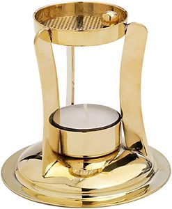 Brûleur d'encens et diffuseur d'arômes en laiton massif purificateur d'air de parfum de décoration d'intérieur pour Hot Oud Oudh et tenue d'encens - Product Image 5