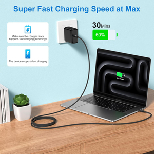 Cable de Carga Rápida USB 3.1 Tipo C a Tipo C, Transferencia de Datos de Alta Velocidad 480Mbps, Cable Tipo C para Teléfono, Caja Personalizada - Product Image 4