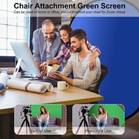 LATAR BELAKANG Dapat Dilipat Panel Latar Belakang Reversibel Foto Video Studio Chroma-Key Biru/Hijau Layar Hijau Lipat Portabel
