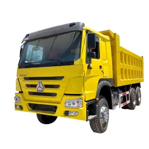 Heavy Duty Sinotruk 6*4 371HP Gebruikt Vrachtwagens Dump Prijs 10 Banden Howo Kipper Vrachtwagens Voor Verkoop
