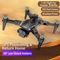 Drone RC S12 sans balais, best-seller, avec photographie aérienne 4K HD et retour automatique GPS