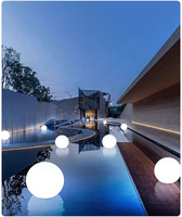 Lampe de piscine étanche IP68, solaire et rechargeable par USB, globe LED RGB pour aménagement paysager, télécommande, lampe de jardin extérieure