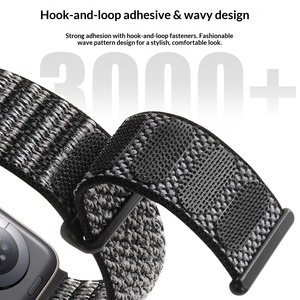 สายนาฬิกาไนลอนแบบยืดหยุ่น Upro Wave Pattern พร้อมตัวล็อคแบบ Hook and Loop สำหรับเปลี่ยนสายนาฬิกา Apple Watch Ultra 1 2 3 รุ่น 7 8 9 - Product Image 4