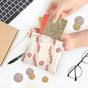 Hawaiian PU Leather Storage Mini Wallets Card <b>Cases</b> Custom Puakenikeni Design Women's <b>Coin</b> Purses - Product Image 5