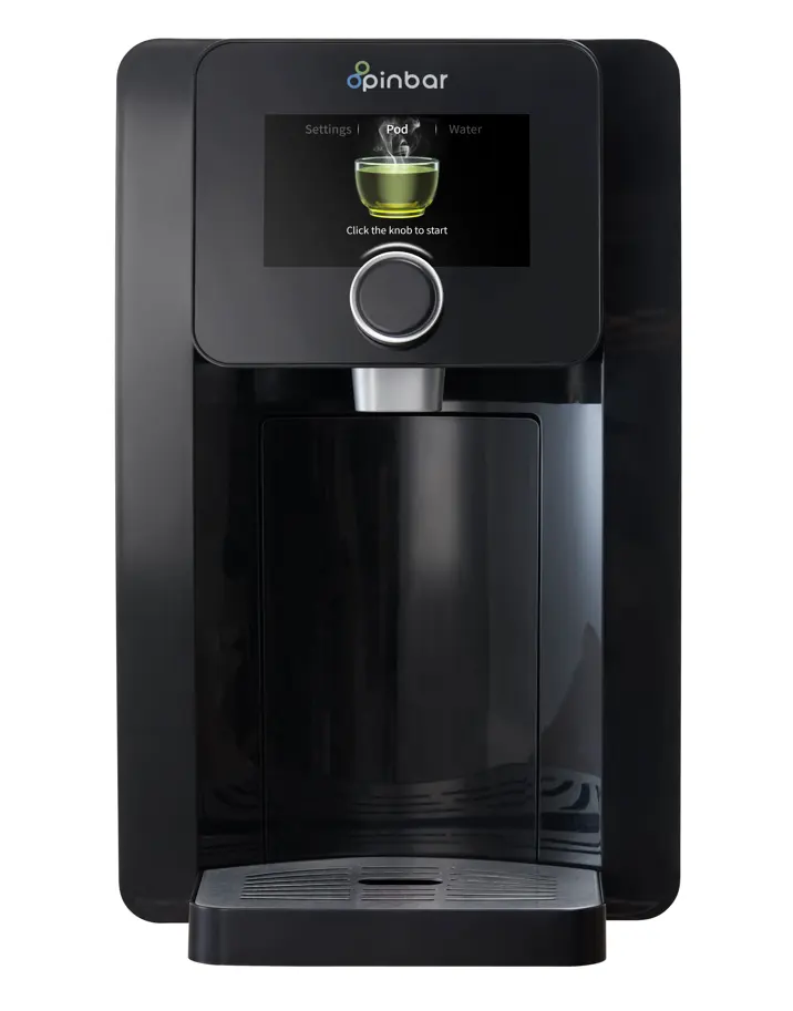 Programmable free installation or portable instant coffee tea maker or coffee tea machine