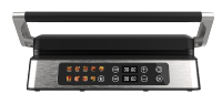Hot 105 ° /180 °   Gril plat numérique à contact ouvert pour viande, personnalisable avec logo, avec bouton de réglage pour charnière flottante