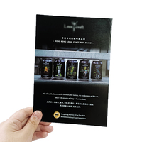 Service d'impression personnalisé A4, catalogue de brochures pliables, Menu de Restaurant, Stand de bière personnalisé, produit en papier couché