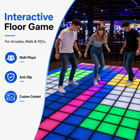 Piso LED Interactivo Comercial con Diseño de Juego, Baldosas Interactivas Multijugador para Centros de Entretenimiento, Arcades y Centros Comerciales