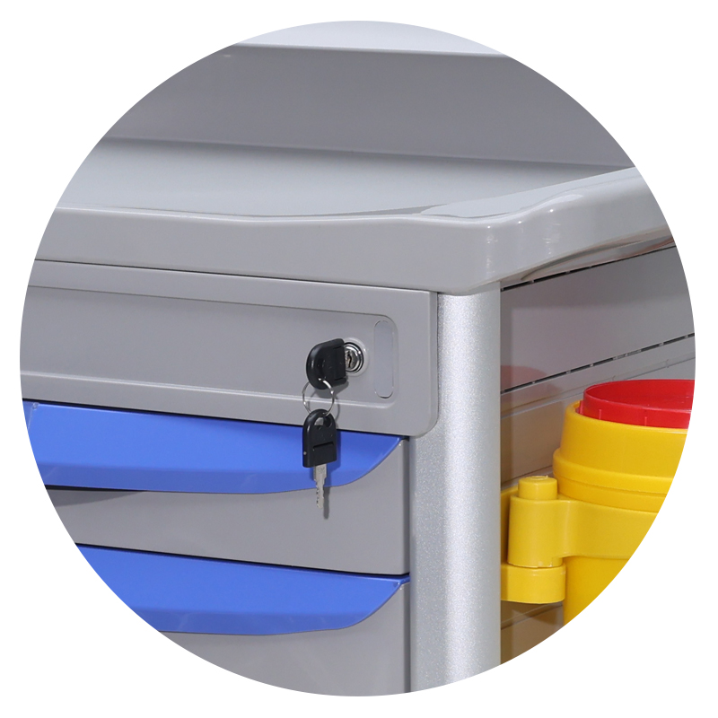 MN-AC004 Hospital ABS Plastic Anesthesia Medicine Medical Crash Cart