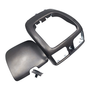 Marco de la caja de almacenamiento de la consola central con ventilación de aire para Nissan N16 Tiida 2001-2012, juego de 3 piezas, gris plateado, kit de panel de salpicadero de ABS - Product Image 1