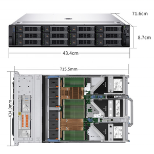Serveurs en rack 2U PowerEdge R750xa d'origine, processeurs Xeon Scalable doubles, PCIe Gen4 optimisé, serveur GPU R750xa pour HPC - Product Image 1