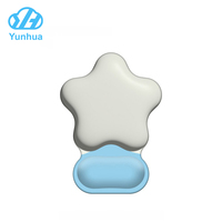 Repose-poignets ergonomique en gel de silicone souple 3D en forme d'étoile pour souris, idéal pour le bureau, l'ordinateur portable, le gaming et les accessoires informatiques