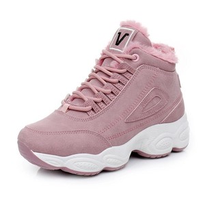 Chaussures populaires, baskets <span class=keywords><strong>pour</strong></span> femmes, printemps/été 2022, baskets décontractées en polaire à tige haute - Product Image 4