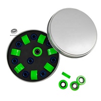 Roues de patins à roulettes de haute qualité 688 Minimiser, légères, micro, 11 billes, en céramique noire, roulements Balineras, roues de vitesse en ligne