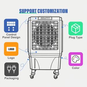 Climatiseur solaire par évaporation du désert 6000cmh, refroidisseur d'air portable CE CB - Product Image 3