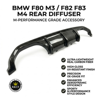 Diffuseur arrière en fibre de carbone style MP pour BMW F80 F82 M3 M4 2014 et plus